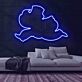 fliegender Engel LED-Neonschild Wohnzimmer Bar