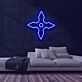 Ninja Wurfstern LED-Neonschild Gaming Wohnzimmer