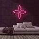 Ninja Wurfstern LED-Neonschild Gaming Wohnzimmer