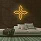 Ninja Wurfstern LED-Neonschild Gaming Wohnzimmer