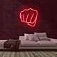 Faust LED-Neonschild für Fitnessstudio und Boxclub