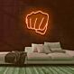 Faust LED-Neonschild für Fitnessstudio und Boxclub