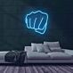 Faust LED-Neonschild für Fitnessstudio und Boxclub