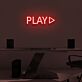 PLAY ▶ LED-Neonschild Gamingzimmer Home Office
