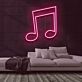 Musiknote LED-Neonschild für Musikstudio und Bar