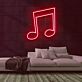 Musiknote LED-Neonschild für Musikstudio und Bar