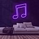 Musiknote LED-Neonschild für Musikstudio und Bar