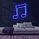 Musiknote LED-Neonschild für Musikstudio und Bar
