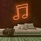 Musiknote LED-Neonschild für Musikstudio und Bar