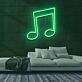 Musiknote LED-Neonschild für Musikstudio und Bar