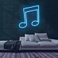 Musiknote LED-Neonschild für Musikstudio und Bar