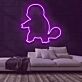 Figur eines kleinen Drachen LED-Neonschild für Gamingzimmer und Kinderzimmer