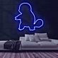 Figur eines kleinen Drachen LED-Neonschild für Gamingzimmer und Kinderzimmer