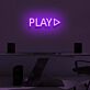 PLAY ▶ LED-Neonschild Gamingzimmer Home Office