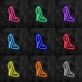 High Heel Schuh LED-Neonschild für Modegeschäft Boutique