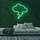 Gewitterwolke mit Blitz LED-Neonschild für Wohnzimmer und Bar