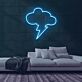 Gewitterwolke mit Blitz LED-Neonschild für Wohnzimmer und Bar