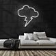 Gewitterwolke mit Blitz LED-Neonschild für Wohnzimmer und Bar
