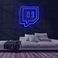 Sprechblase Symbol mit Augen LED-Neonschild für Gaming Zimmer