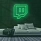 Sprechblase Symbol mit Augen LED-Neonschild für Gaming Zimmer