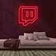 Sprechblase Symbol mit Augen LED-Neonschild für Gaming Zimmer