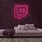 Sprechblase Symbol mit Augen LED-Neonschild für Gaming Zimmer
