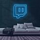 Sprechblase Symbol mit Augen LED-Neonschild für Gaming Zimmer