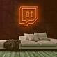 Sprechblase Symbol mit Augen LED-Neonschild für Gaming Zimmer