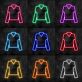 Langarmshirt LED-Neonschild für Kleidungsgeschäft Boutique