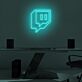 Sprechblasen-Symbol LED-Neonschild für Gaming und Streaming