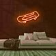 Skateboard mit Pfeil LED-Neonschild Skateshop Jugendzimmer