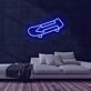 Skateboard mit Pfeil LED-Neonschild Skateshop Jugendzimmer
