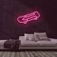 Skateboard mit Pfeil LED-Neonschild Skateshop Jugendzimmer