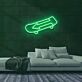 Skateboard mit Pfeil LED-Neonschild Skateshop Jugendzimmer