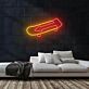 Skateboard mit Pfeil LED-Neonschild Skateshop Jugendzimmer