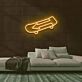 Skateboard mit Pfeil LED-Neonschild Skateshop Jugendzimmer