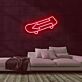Skateboard mit Pfeil LED-Neonschild Skateshop Jugendzimmer