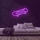 Skateboard mit Pfeil LED-Neonschild Skateshop Jugendzimmer