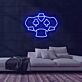 Pokerhemd mit Kartenfarben LED-Neonschild für Spielzimmer Bar