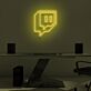 Sprechblasen-Symbol LED-Neonschild für Gaming und Streaming