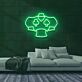 Pokerhemd mit Kartenfarben LED-Neonschild für Spielzimmer Bar