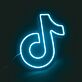Musiknote Symbol LED-Neonschild für Gaming und Wohnzimmer