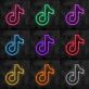 Musiknote Symbol LED-Neonschild für Gaming und Wohnzimmer