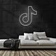 Musiknote Symbol LED-Neonschild für Gaming und Wohnzimmer