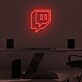Sprechblase mit Controller-Symbol LED-Neonschild für Gamingzimmer