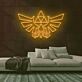 stilisiertes Adler-Emblem LED-Neonschild für Gamingzimmer und Wohnzimmer