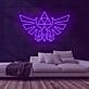 stilisiertes Adler-Emblem LED-Neonschild für Gamingzimmer und Wohnzimmer