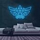 stilisiertes Adler-Emblem LED-Neonschild für Gamingzimmer und Wohnzimmer