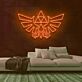 stilisiertes Adler-Emblem LED-Neonschild für Gamingzimmer und Wohnzimmer