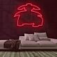 stilisiertes Monster LED-Neonschild für Gamingzimmer